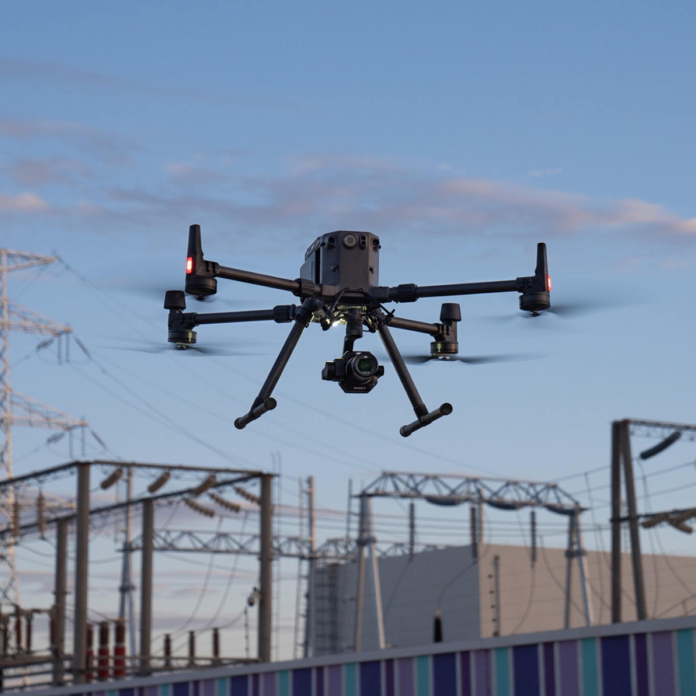 A DJI Matrice 350 survey drone ready for takeoff