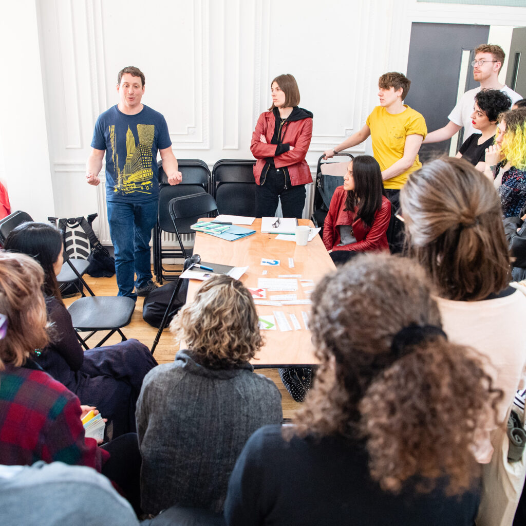 Trainees working together during an SBS Foundation workshop